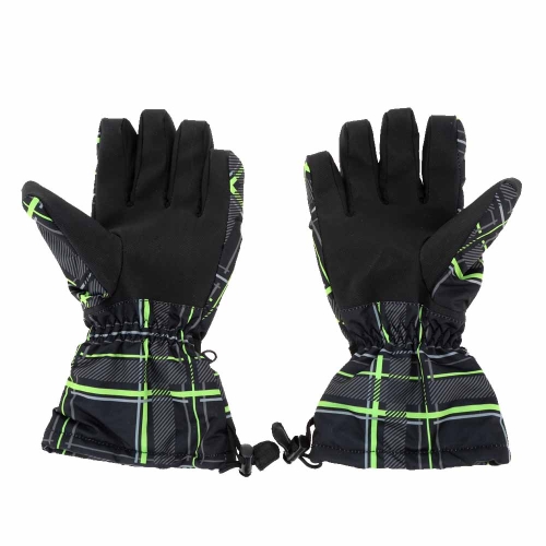 2Pcs Coupe-vent Thermique Gants de Patinage de Ski en Hiver pour Hommes