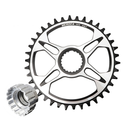 

MEROCA 32T/34T/36T/38T Mountain Bike Hollow Integrated Crankset Bicycle Accessories Bike Crankset Tooth Plate Compatible with M6100/M7100/8100/9100