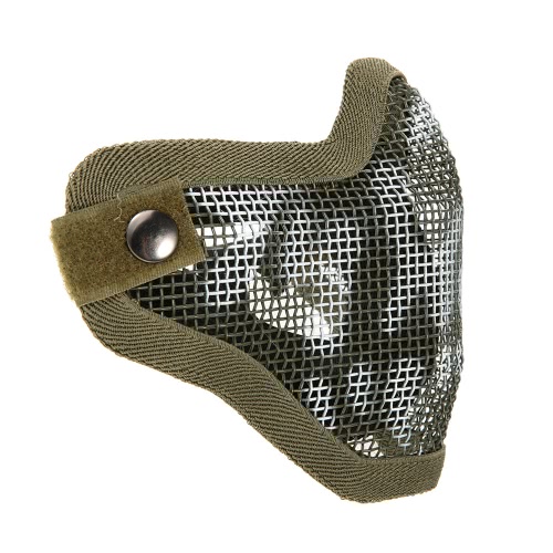 Lower Half Face Mask Metal Steel Net Mesh Tactical Hunting Military Airsoft Protective Mask