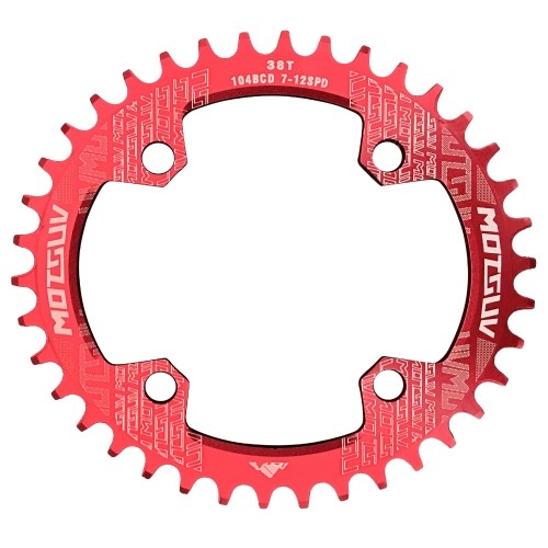 

32T/34T/36T/38T Bike Chainring 104mm BCD 4-bolt Bicycle Crank Ring Compatible with 7/8/9/10/11 Speed