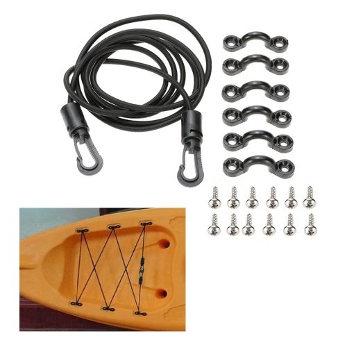 1.5M Long DIY Deck Kit for Kayak canoe Boat Canoes Bungee Deck Kit Rigging Accessories