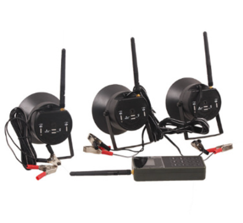 TOMTOP Bird Repellent Devices Outdoor Wireless MP3 Bird Repellent System 3in1 with Remote Control 50W Speakers 182 Sounds Animal Repellent Outdoor