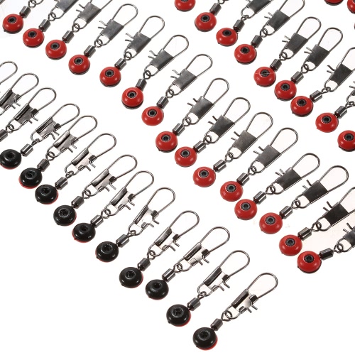 

100pcs Space Beans Fishing Connector Float Connector Rolling Swivel Fishing Accessories Fishing Tackle Tool