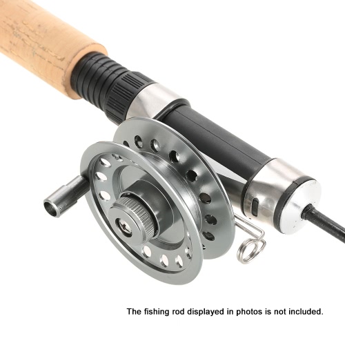 ​2+1 Ball Bearing BB Right Handed Aluminum Alloy Fly Fishing Reel Smooth Rock Ice Fishing Reels Fly Reels Side Installed Reel Seat