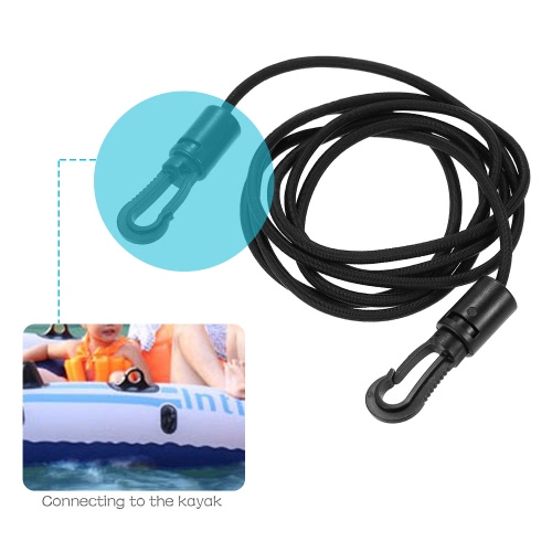 

1.5m Elastic Rope Bungee Cord with Shock Cord Hooks for Kayak Boat Canoe