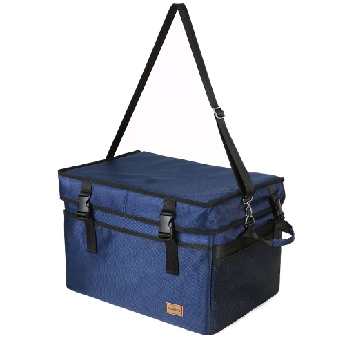 

TOMSHOO 10L / 18L / 28L / 37L / 47L / 70L Большая сумка с изоляцией с изоляцией с уникальным дизайном для пряжки Многоразовая складная сумка для прохладного тотатора Портативная сумка для переноски для пикника с доставкой для кемпинга