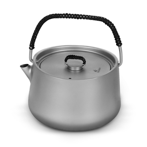 1.0L Ultralight Titanium Kettle Outdoor Portable Water Kettle Coffee Pot