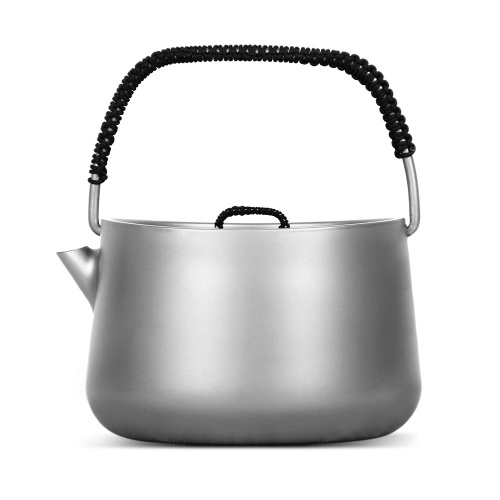 1.0L Ultralight Titanium Kettle Открытый портативный чайник для воды