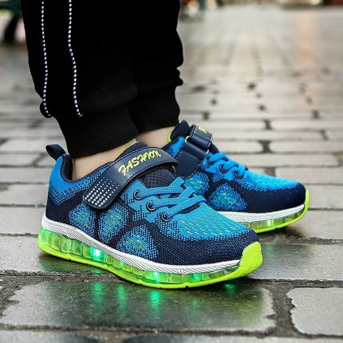 

Unisex Fashion Kids Lovely LED Light Glowing Shoes