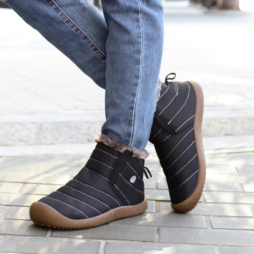 

Outdoor Water-resistant Non-slip Snow Boots Slip-on Winter Warm Shoes