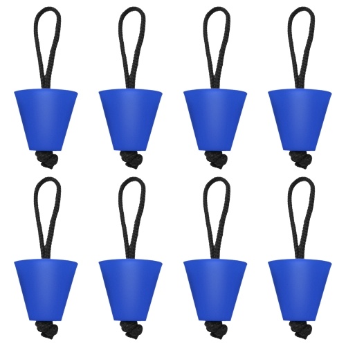 

6PCS/8PCS Universal Kayak Scupper Plug Kit Silicone Scupper Plugs Drain Holes Stopper Bung with Lanyard