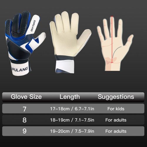 

Football Goalkeeper Gloves for Kids and Adult Soccer Goalie Goalkeeping Gloves Size 7/8/9