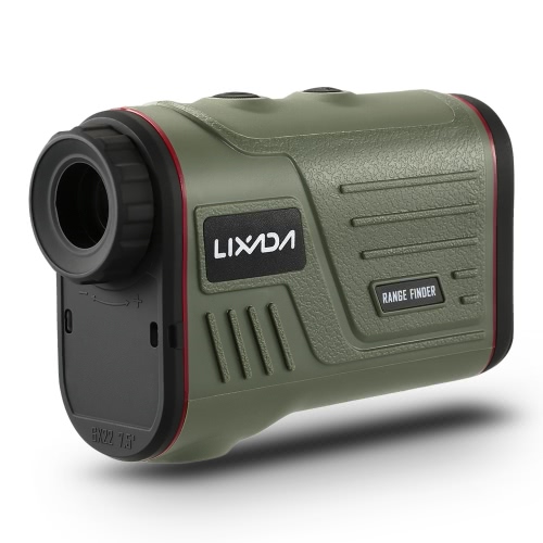 Lixada Outdoor Compact 6X22 Laser Rangefinder 600m Golf Range Finder Caça Telescópio Monocular Medidor de velocidade do medidor de velocidade