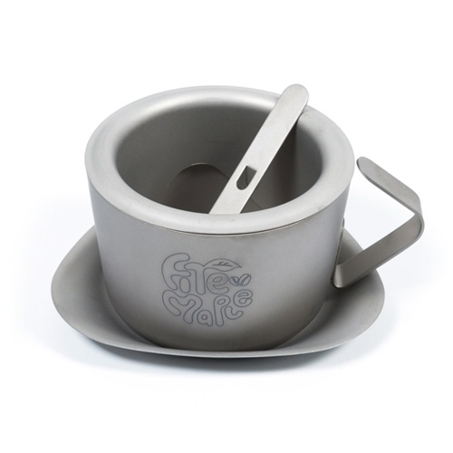 200ml Ultraleicht Doppelwandige Titanium Kaffeetasse