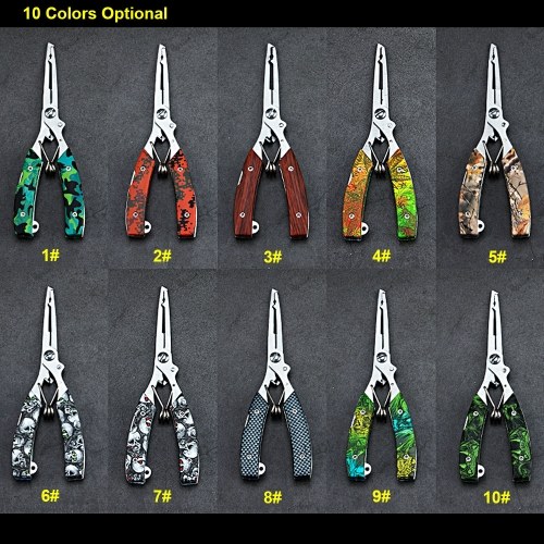 

Multi-purpose Stainless Steel Pliers Scissors Line Cutter Camouflage Fishing Pliers