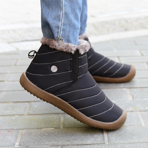 

Outdoor Water-resistant Non-slip Snow Boots Slip-on Winter Warm Shoes