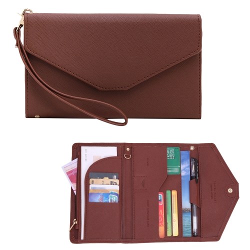 

Multi Card Organizer Wallet RFID Blocking Travel Passport Holder