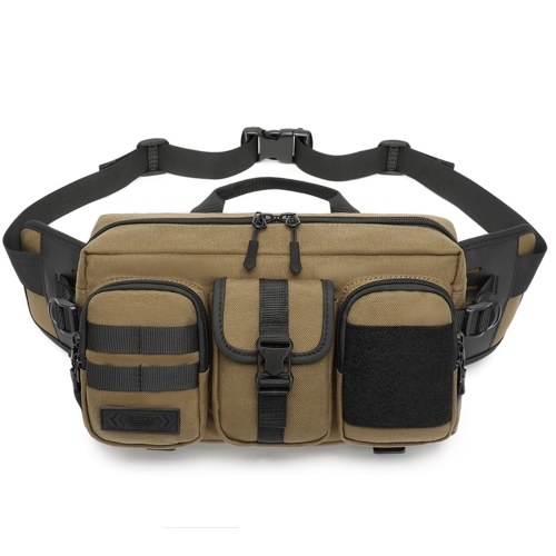 

OZUKO Fashion Single-shoulder Bag Cross-body Bag Waist Bag for Men Ordered Storage Splash-proof Fabric