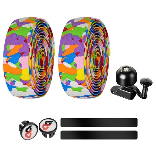 

MTB Bicycle Bell Straps EVA Bike Straps Belt Bell Combination Suit Cycling Equipment Cycling Straps with Bell