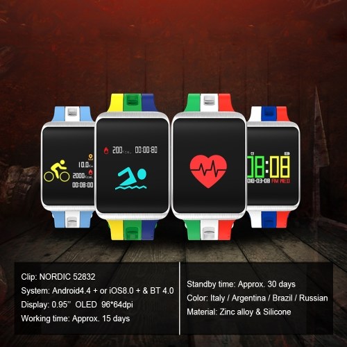 

Smart Watch Ultra Long Standby Time Smart Wristwatch Distance Calorie Message Reminder Heart Rate Blood Pressure Test Running Climbing Fitness Sport Smart Bracelet Celebrate for World Cup