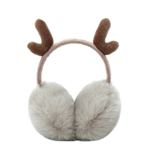 

Cute Fashion Antlers Earmuffs Outdoor Winter Warm Soft Plush Earwarmer