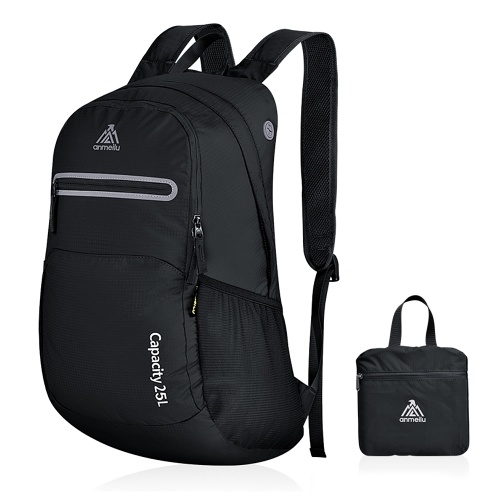 25L Lightweight Outdoor Backpack Camping Hiking Outing Cycling Folding Bag Pack Water Resistant Daypack Shoulder Bag