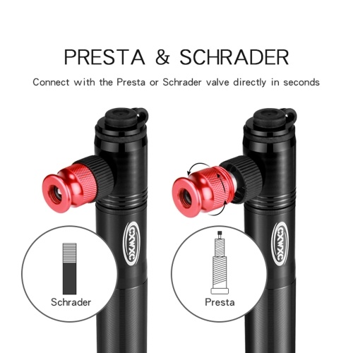

Mini Portable Manual Operation Bike Pump Fit US and French Nozzle Specifications