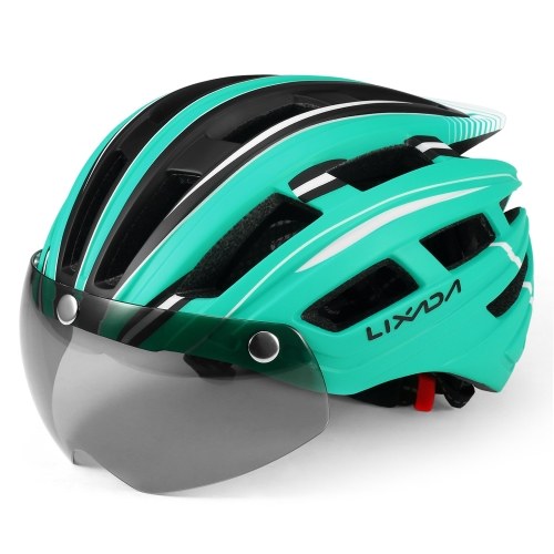 

Mountain Bike Helmet Motorcycling Helmet with Back Light Detachable Magnetic Visor UV Protective for Men Women