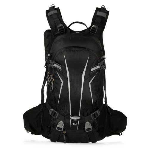 TOMSHOO 30L résistant à l'eau Vélo Vélo Vélo Sac à dos Sac Pack Sports de plein air À cheval Voyage Camping Randonnée Sac à dos Daypack avec housse de pluie Housse de casque