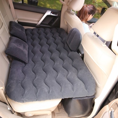 Car Inflatable Bed Air Mattress Universal Car Seat Bed Outdoor Camping Sleeping Pad Cushion Mat with 2 Air Pillows