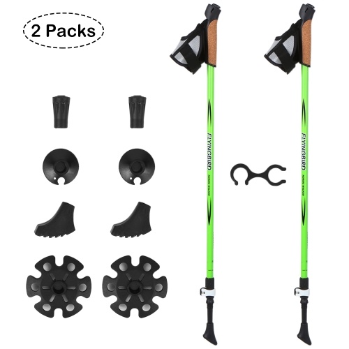 

2 Pack Adjustable Trekking Poles Ultralight Carbon Hiking Pole Walking Sticks Tungsten Tips 2 Pack Adjustable Trekking Poles Ultralight Carbon Hiking Pole