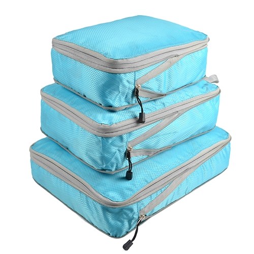 

3pcs Packing Cube Set Compression Bags Luggage Organizer for Travel Bussiness Trip