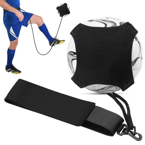 Entraîneur de football Entraîneur de coups de pied de football Solo pratiquant l'aide à l'entraînement de football avec ceinture réglable Équipement d'entraînement de football toutes tailles