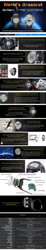 

Открытый GPS собойЖизнь GoWatch X-PRO смарт-спортивные часы аккумуляторная компас барометр высотомер Thermomter 5ATM водонепроница
