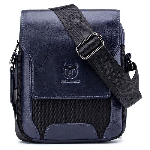 Bolsa masculina de couro elegante bolsa mensageiro crossbody para viagens de negócios de trabalho pendulares