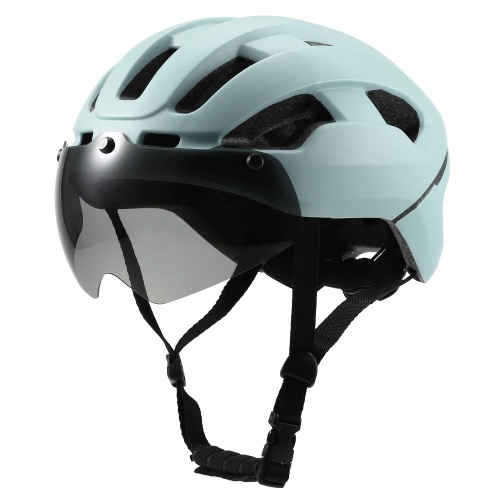 

Breathable Cycling Helmet with Rear Light Magnetic Goggles Women Men Lightweight Safety Helmet Bike Helmet