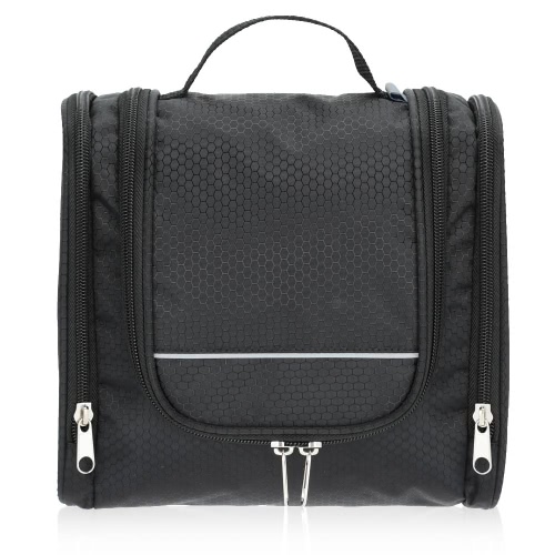 

TOMSHOO Portable Travel Kit Organizer Toiletry Bag for Women Makeup or Men Shaving Kit with Hanging Hook