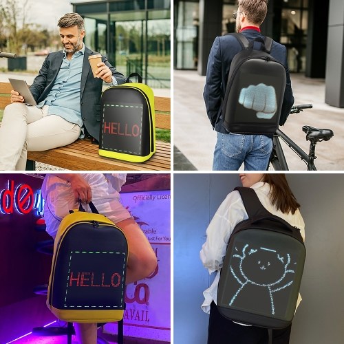 LED Color Screen Customizable Backpack Travel Bag Pack School Bag 