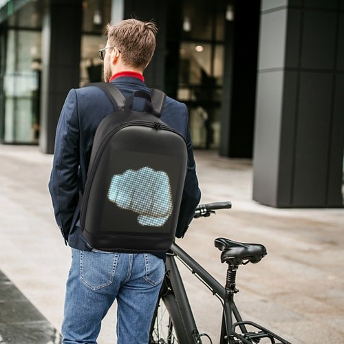 LED Color Screen Customizable Backpack Travel Bag Pack School Bag 