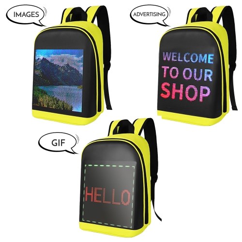 LED Color Screen Customizable Backpack Travel Bag Pack School Bag 