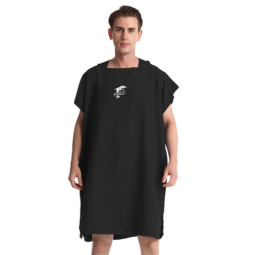 

Quick Dry Hooded Towel with Hood Wetsuit Changing Towel for Beach Kayak Swimming Surfing Beach Outdoor Sports