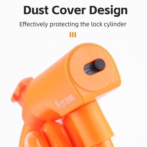 Portable Bicycle Safety Lock Steel Cable Lock AntiTheft Elasticity Lock Road Bike Steel Wire Lock Cycling Lock 