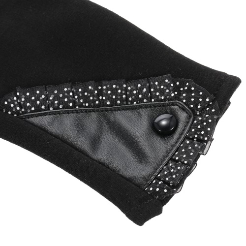 

Women's Stylish Lace Touch Screen Gloves Lined Thick Warm Winter Gloves