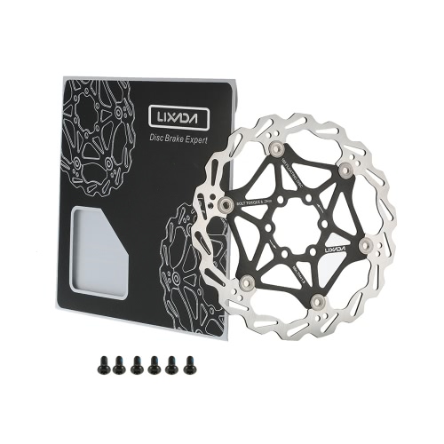

Lixada Bicycle Bike MTB Float Floating Disc Brake Rotor Plate 6 Bolts 160mm