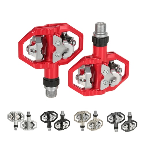 

​Wellgo Sports Casual Touring Mountain Biking Clipless Pedals MTB SPD Clip-in Bicycle Pedals with Cleats Clips