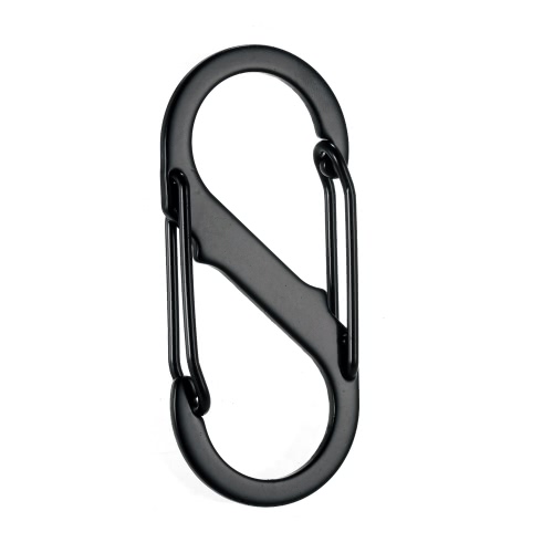 

5PCS Outdoor Camping Carabiners Buckles Hooks Equipment S-Biner Dual Spring Gate
