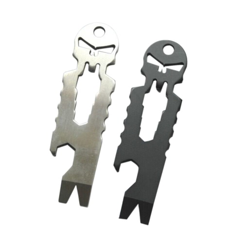 

Stainless Steel EDC Poket Multifunctional Tools Skeleton Bottle Opener Keychain Crowbar