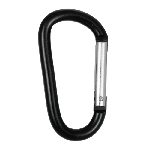 Lixada Confezione da 6 carabine in alluminio D-anello di bloccaggio Carabiner portachiavi