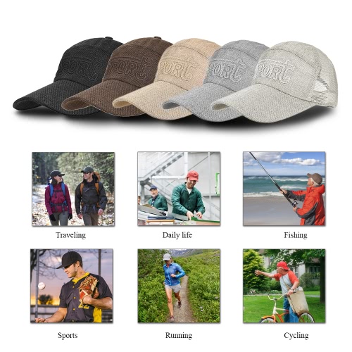 

Spring Men and Women Baseball Cap Quick Dry Summer Visor Hat Breathable Casual Mesh Baseball Caps