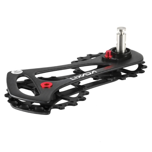 

Lixada 17T Carbon Fiber Road Велосипед Задний редукторный шкив Jockey Wheel Set
